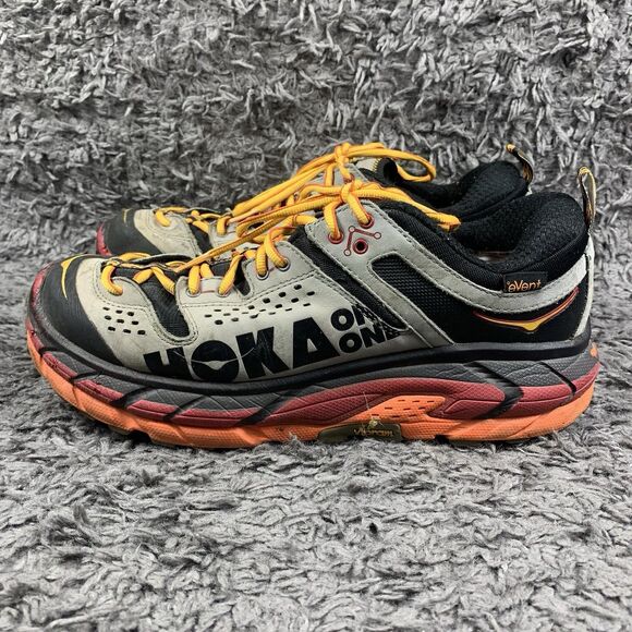 HOKA ONE ONE Tor Ultra Low WP Hiking Shoes Gray/Orange 1009650 BSFF Men\'s 10.5